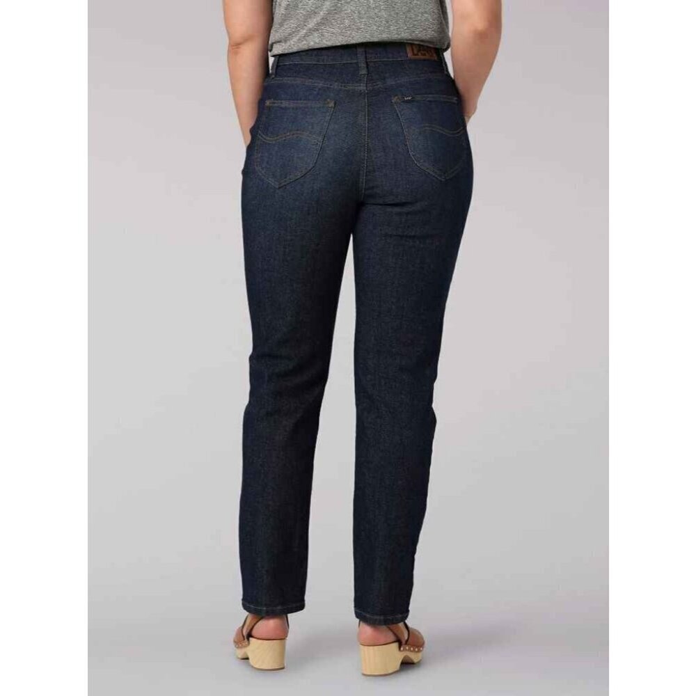 Lee LEGENDARY High Rise  MOM Jeans Size 12 Dark Denim Stretch - Picture 2 of 9